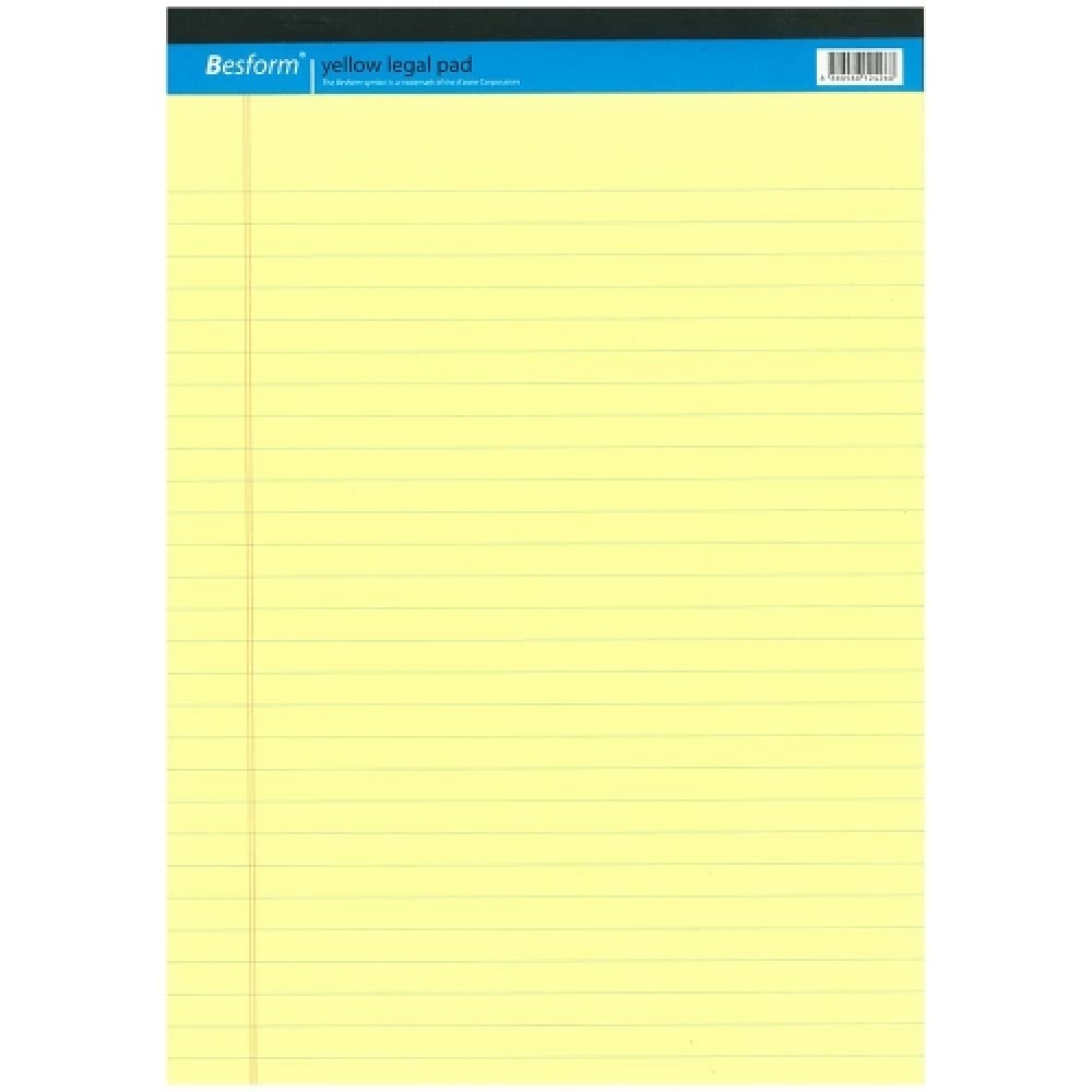 Yellow Legal/Exam Pad A4 [Your online shop for Stationery and Office